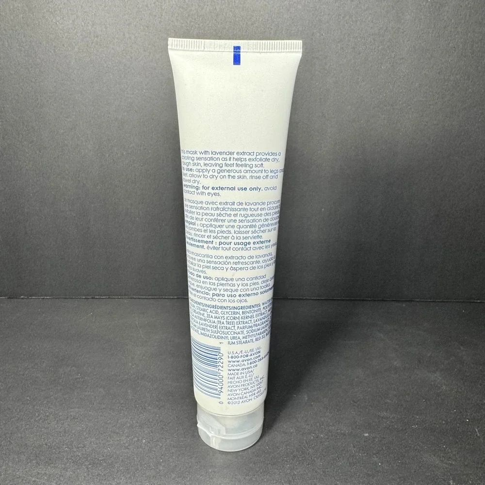 Avon Foot Works Beautiful Lavender Clay Mask‎ 3.4 fl oz Exfoliating NEW SEALED